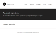 Tablet Screenshot of ninaprommer.com